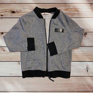 H&M Boys Zip Up Sweater Grey 6/8Y